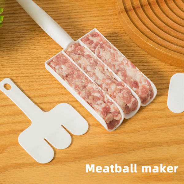 Creative-Kitchen Triple Meatball Maker Multifunktions Köttbullar Stencil Snabb DIY Kött Köttbullar Set 2PCS