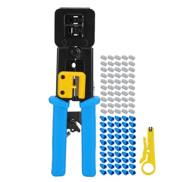Nettverkskabeltang Skralle Ethernet Wire Stripper Krystallhode Krympeverktøy 2KT?3764A
