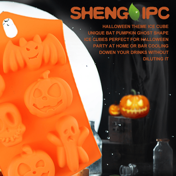 Sæt af Halloween Form Isterningeforme / Forme - Sjovt style 2