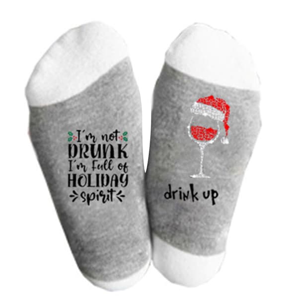 Julbrev Fluffiga sängstrumpor Winter Warm Lounge Xmas Gift white