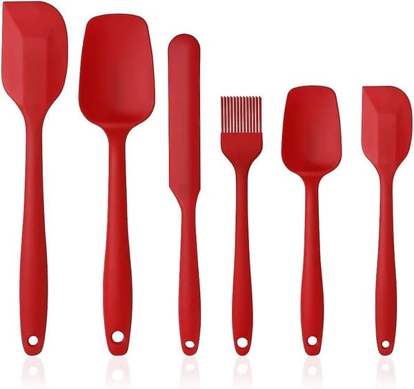Silikonbestick, 6-delad set i silikon