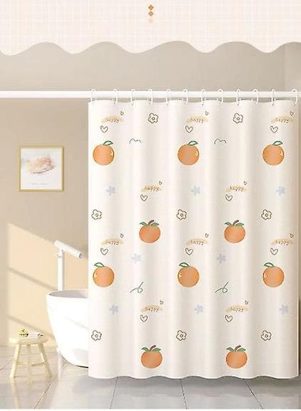 Varm Toalett Förtjockad Polyester Presenning Duschdraperi Tecknad 180*200cm