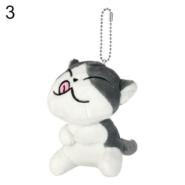 9CM Ca Cat Plysch fylld docka nyckelring