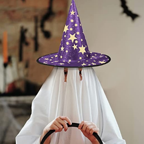Häxhatt Halloween kostym Wicked Witch Accessoar Purple