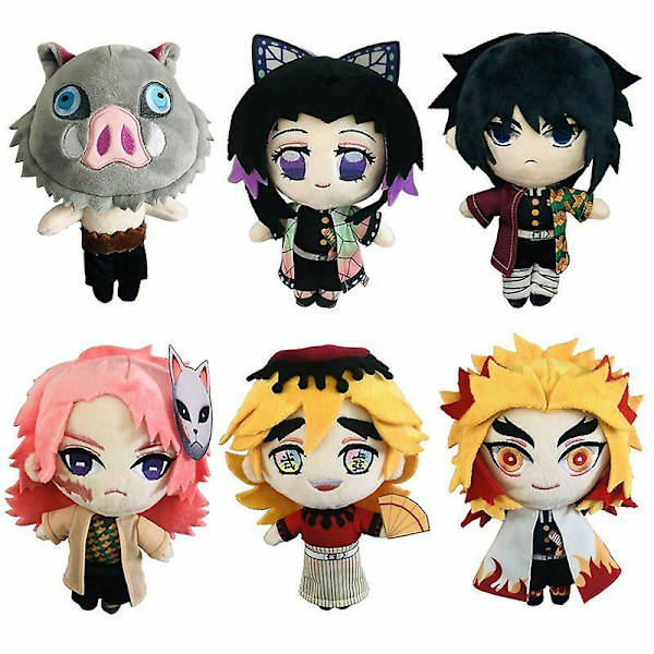 Demon Slayer Kimetsu No Yaiba Kamado Tanjirou Plysjdukke utstoppet leketøy G