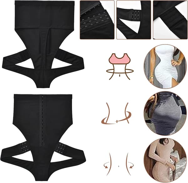 Da idjekontroll Shapewear Jupsuit Hög idja agkontroll byxor M m