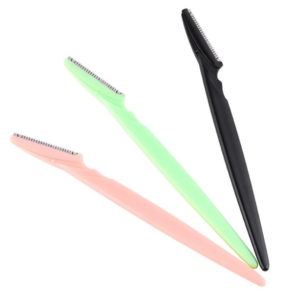 Øjenbrynskniv - Skægkniv i 3-pak multicolor