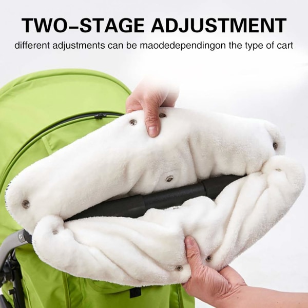 Barnvagn Hand Muff, Winter Extra Tjock Barnvagn Handskar Håller Varma