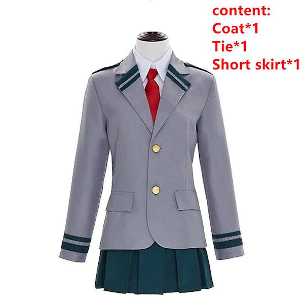Anime My Hero Academia Midoriya Izuku Bakugou Katsuki Cosplay Costume Ochaco Uraraka Boku no Hero Academia Halloween Uniform Set A2 XL