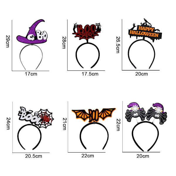 Smukke Halloween-pandebånd til Halloween-festdekoration style 1