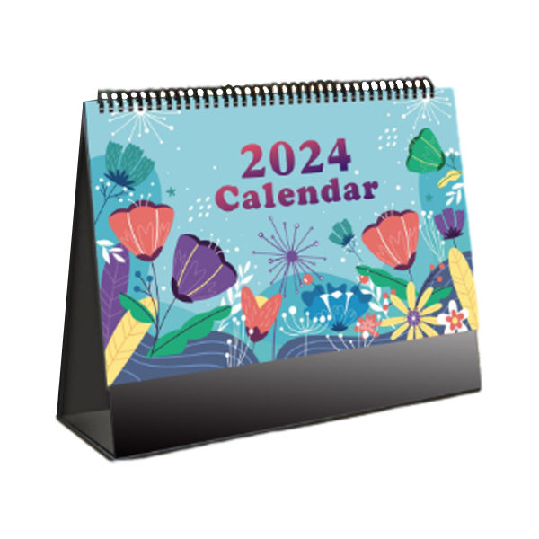 2024 Stående Flip Bordkalender, januar 2024 til desember 2024, 6,9\"