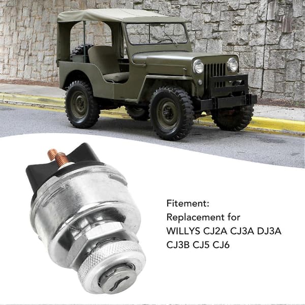 Tændingslås med 2 nøgler 942918 Erstatning for WILLYS CJ2A CJ3A DJ3A CJ3B CJ5 CJ6
