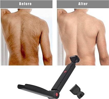 PEALOV Elektrisk rakapparat bak, 180° USB elektrisk kropp