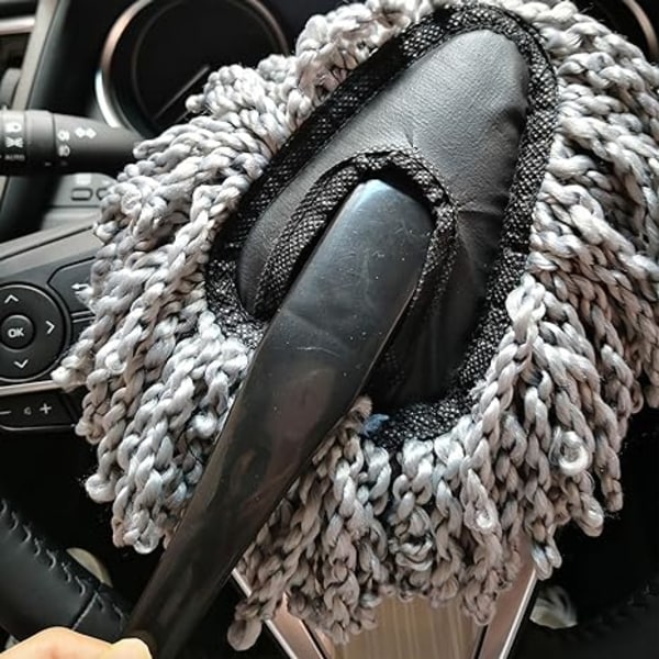 2-pak Superblød Mikrofiber Bil Dash Duster Børste til Bilrengøring