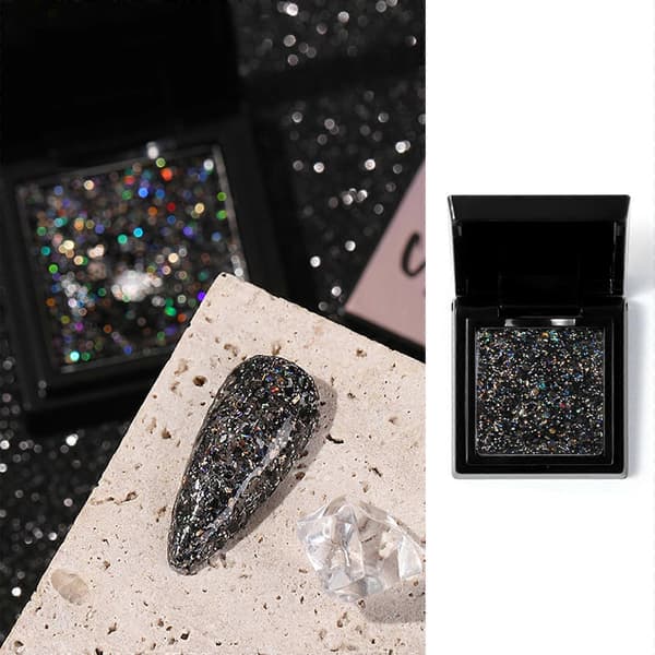 Kosmetiskt glitter fast pulver löst glitter fast pulver för kropps- och nagelmakeup