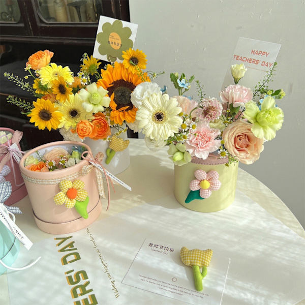Karton til emballering af blomsterarrangementer Bryllup midterstykke dekor Silver