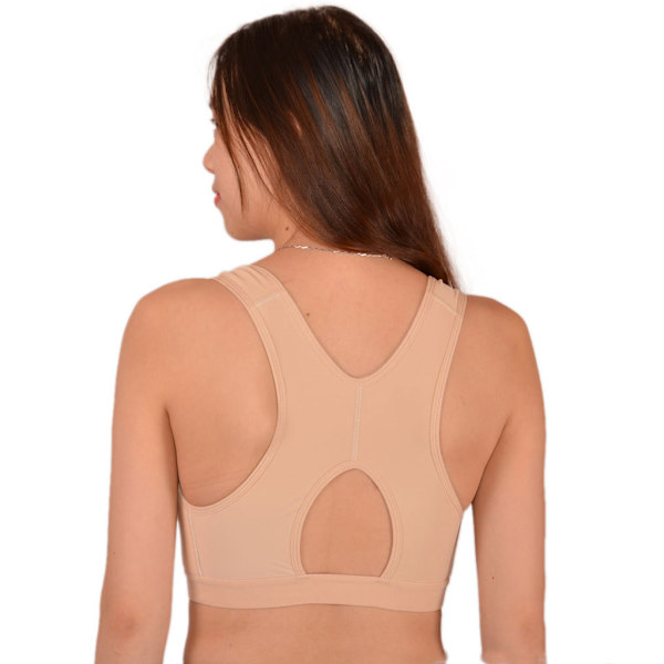 Kvinnor Sport-BH med justerbar rem med Racerback-bralette Lavender 2XL