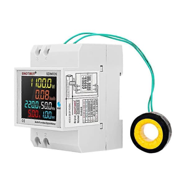 Energimåler Tester 100a Amperemeter Strøm Voltmeter Amperemeter Spænding Ampere Watt