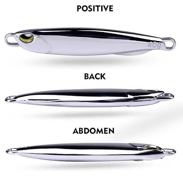 15g//30g/40g Metal Jig Fishing Lure Vikter Trolling Hard Ba 20g