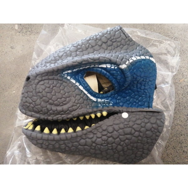 Halloween Dino Mask Rollspel Rekvisita Festival Presenter Dekor röd utan ögon brown without eyes