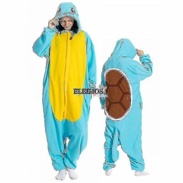 Halloween Onesie För Vrouwen Mannen Vuxna Barn Djur Kigurumis Pyjamas Tecknad Pyjamas Hemkläder Ko Squirtle Onesie