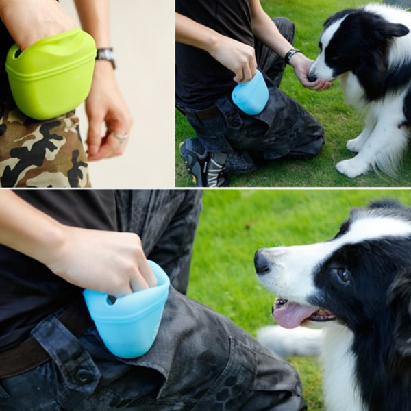 Den nya hundvalpgodisväskan Pouch Walk Lydnadsträning R Gray