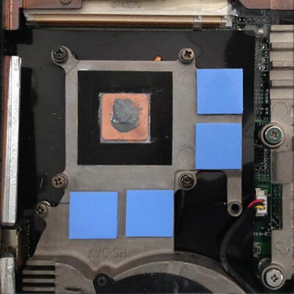 100 st 10x10x0,5 mm kylfläns silikon termiskt ledande dyna för GPU VGA IC