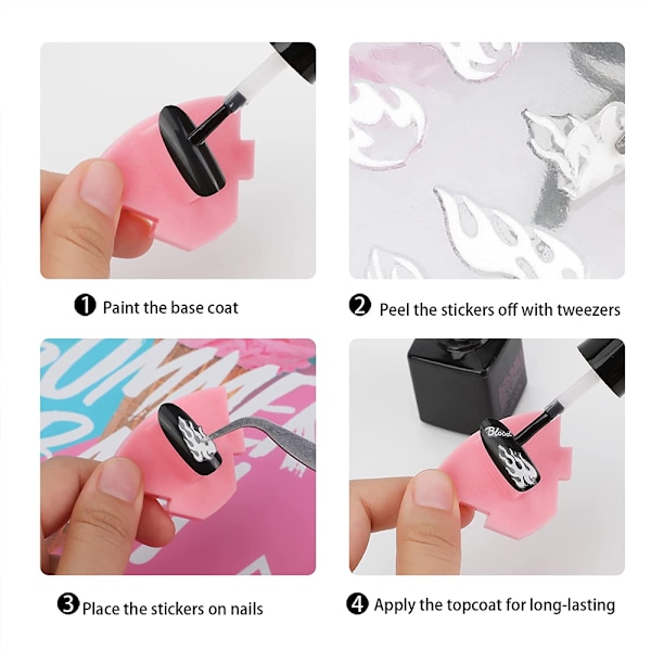 Kynsitaidetarrat Joulukoristeet, Kynsitaidetarra DIY style 2