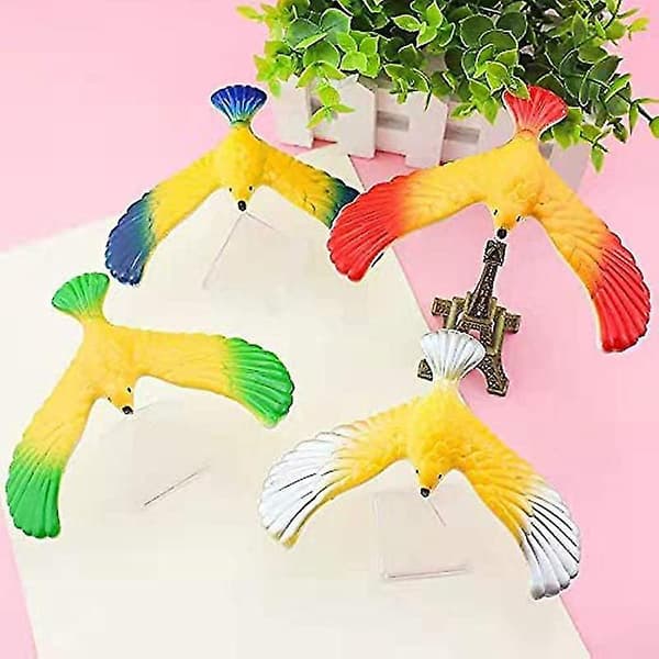 6 ST Balance Bird Gravity Bird med Pyramid Combination Set Balancing Bird Center