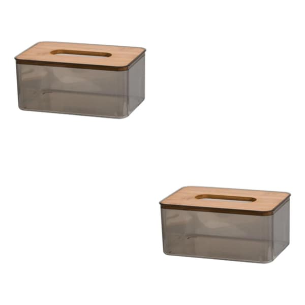 1/2/3/5 Clear För Tissue Box Organizer Fristående för hemmet L 2PCS