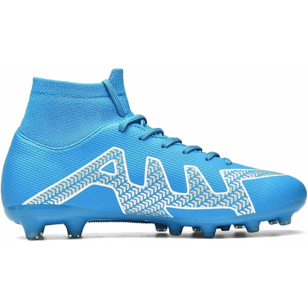 Fotbollsskor Herr Outdoor High Top Spike Ceats Fotbollsskor Professionell friidrott träningsskor blue EU44