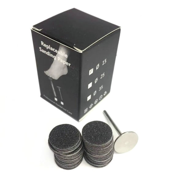 1/2/3/5 Sähköisen jalkaraspin vaihtotyynyt tehokas ja 15mm 150Grit 50 pcs 1 Pc