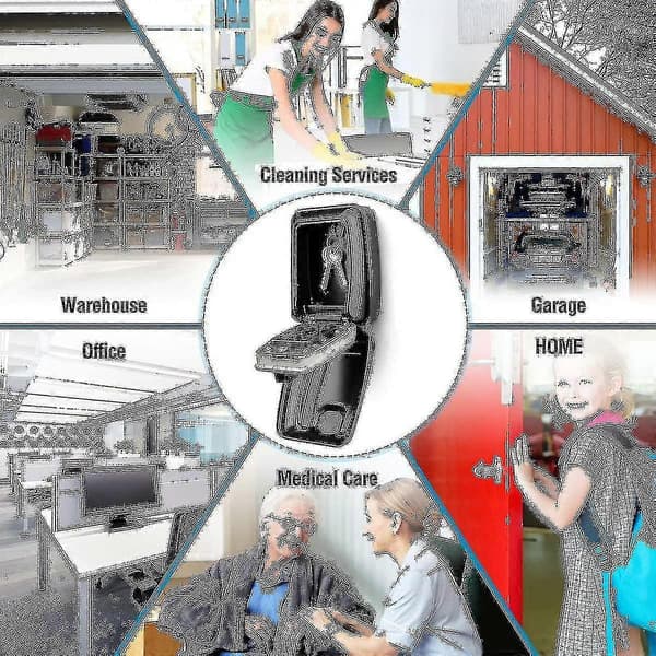 Vattentät nyckelskåp väggmonterad nyckelbox utomhus nyckelbox säker nyckelbox