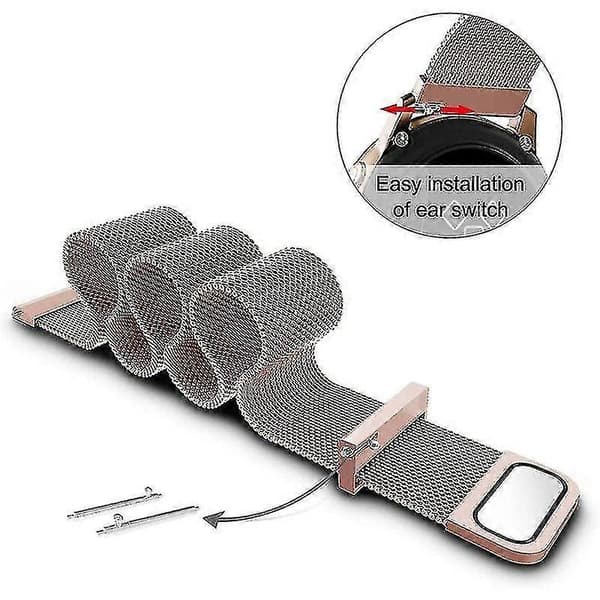 Til Garmin Vivomove Style/GarminMove Style Mesh erstatningsrem magnetisk smart urrem (20mm)
