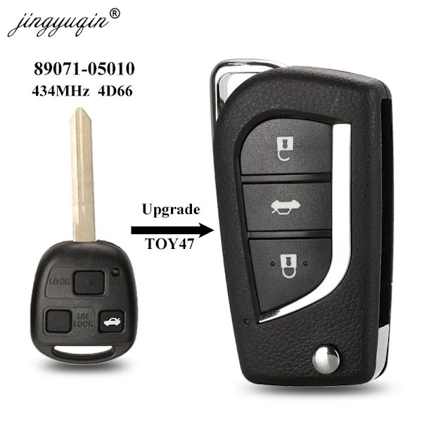 2+1 painiketta Kaukosäädin Flip Folding Key Shell Case Chrysler Dodge Jeep 1998-2004 Jeep Cherokee Grand Cherokee avaimenkuori