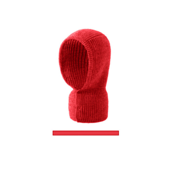 Kvinner Menn Strikkede Luer Varme Sør-Korea Dongdaemun Personlig Varm Holde Wo Trendy Kaldt Skjerf Pullover Unisex Bright red
