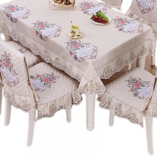 Bordsduk Rektangulär bordsduk, vattentät tvättbar Laxon-tyg duk för bufféfödelsedagsfest Bröllopshelg, buffé (70 tum)