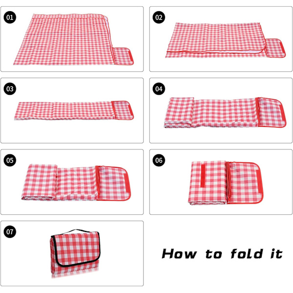 Picknickfilt 200 X 200 Cm. Utomhus strandfilt