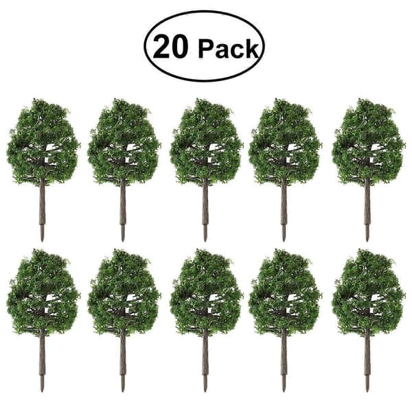 Winomo 20 kpl 9 cm maisemamallipuu simulaatiopuu (tummanvihreä)
