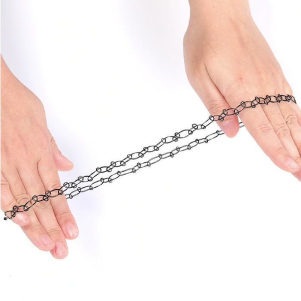 12 kpl Choker-kaulakoru / Kaulaketju - Yksi koko black one size
