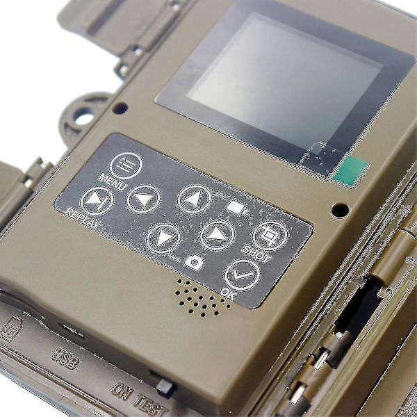 Trail Camera, Jaktkamera med vidvinkelrörelse Senaste sensorn View Trigger Time Trail Game Camera Utan Glöd Och Vattentät För Wildlife Monitori