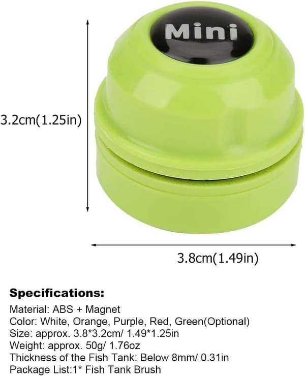 Aquarium Cleaner Fish Tank Glas Cleaner Mini Portable Durable Pl