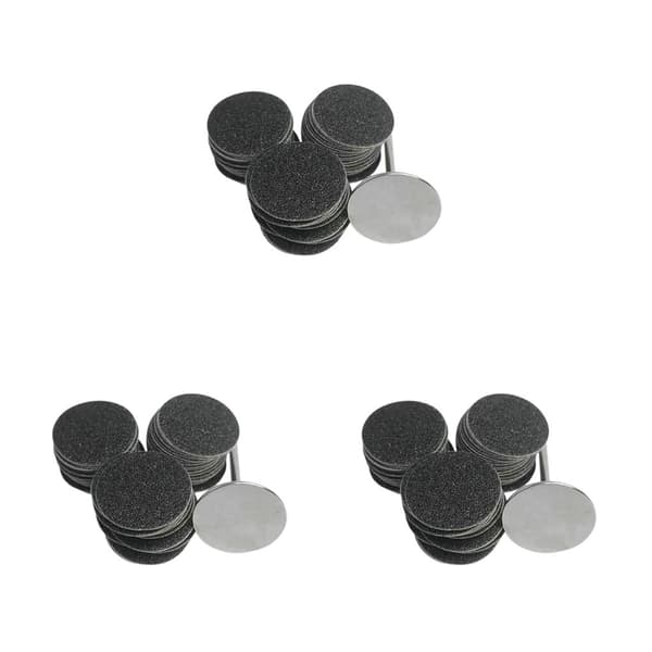 1/2/3/5 Erstatningsputer for elektrisk fotfil Effektiv og 35mm 80Grit 50 pcs 3PCS