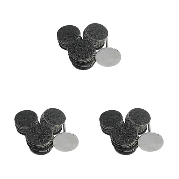 1/2/3/5 Sähköisen jalkaraspin vaihtotyynyt tehokas ja 35mm 80Grit 50 pcs 3PCS