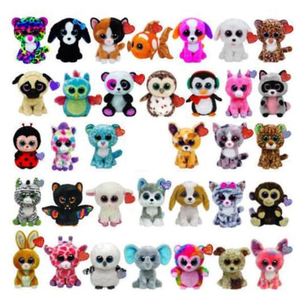 Ty Beanie Boos - 15 cm små plyschleksaker