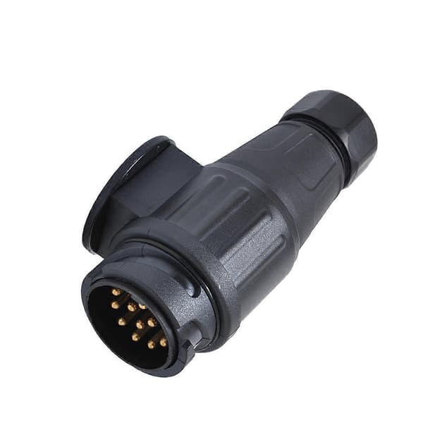 12V 13-pins Tilhengerpluggadapter Plast 13-polet Elektrisk Tilhengerkobling Ledningsadapter