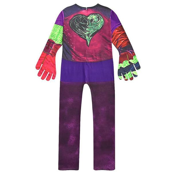 Flickor Barn Descendants 3 Audrey Mal Costume Jumpsuit Purple 9 - 10 Years