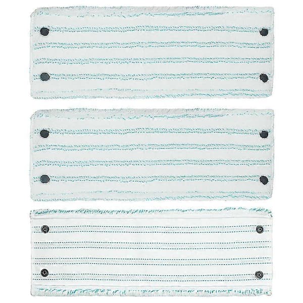 Erstatningsmoppepuder, mikrofibermoppepuder til Leifheit Clean Twist M Micro Duo moppehoveder, klud, 3 stk.