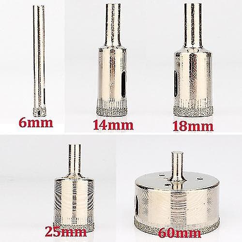 Ny 6 mm HSS hullsagbor for glassfliser marmor 60 mm
