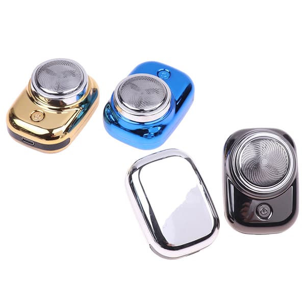 Mini Shave Bærbar elektrisk barbermaskine til mænd USB Genopladelig Black